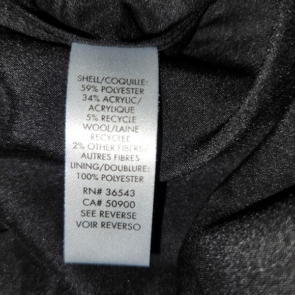 Calvin Klein Tweed Pencil Skirt with Faux Leather Trim Size 4 - Picture 10 of 10